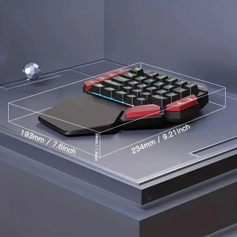 One-Handed Mechanical Gaming Keyboard